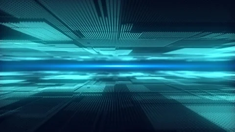 Future digital cyberspace with moving particles. Technology matrix algorithm. Stock Footage 249450786
