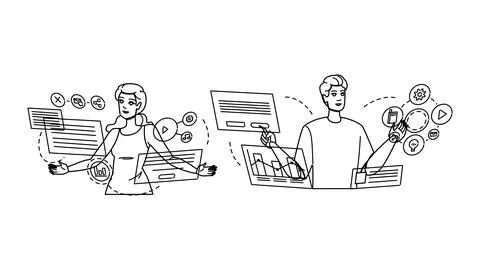 Future digital transformation vector Stock Illustration