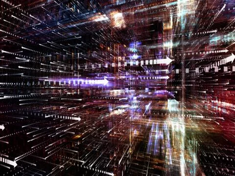 Future of Digital World Stockillustratie