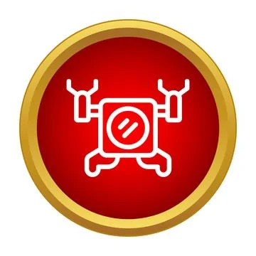 Future drone icon representing technology and innovation Stock Illustration