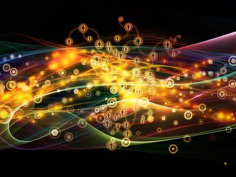 Future of Dynamic Network Illustrazione stock