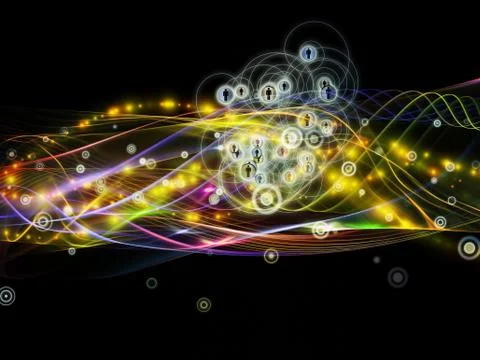Future of Dynamic Network Illustrazione stock