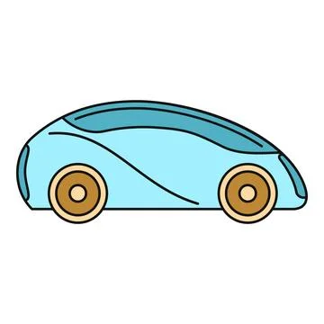 Future electric driverless car design innovation concept Stock Illustration