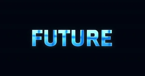 Future. Electric lightning word. Text Animation Stock Footage 138078969