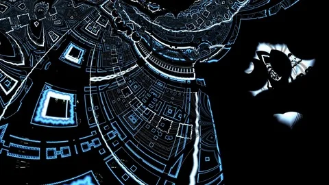 Future Electric Looping Animation Stock Footage 73654502