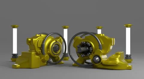 Future electric motor 스톡 일러스트