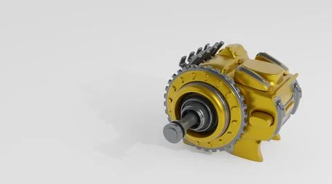 Future electric motor Stock Illustration