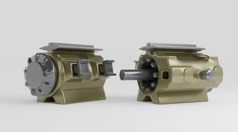 Future electric motor Stock Illustration