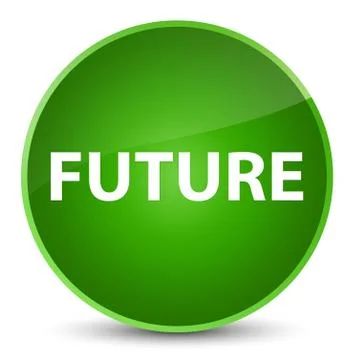 Future elegant green round button Illustrazione stock