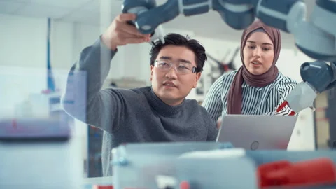 Future Engineer Look How Work Skilful Developer Video stock 187574674