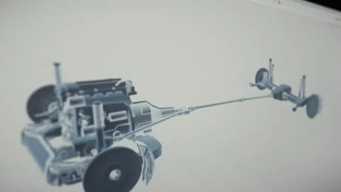 Future engineering system deals with the production of machinery details 動画素材 252227880