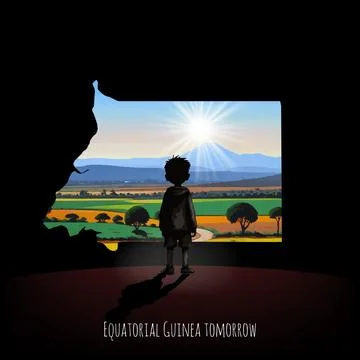 Future of Equatorial Guinea Stock Illustration