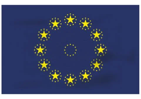 Future EU Flag Illustrazione stock