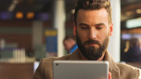 Future. Face Detection. Technological 3d Scanning. Biometric Facial Recognition Stock Footage 121750702
