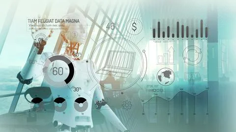 Future financial technologies and the dollar exchange rate. 스톡 일러스트
