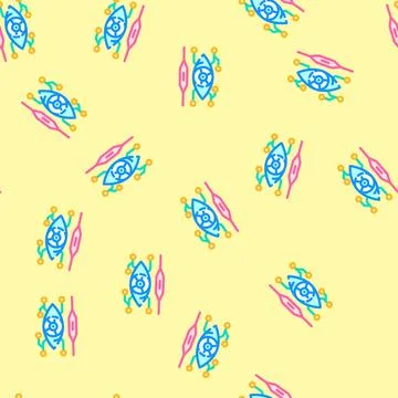 Future focused tech enthusiast vector seamless pattern 스톡 일러스트