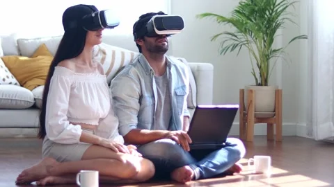 Future game and entertainment digital technology. Stock Footage 165723367