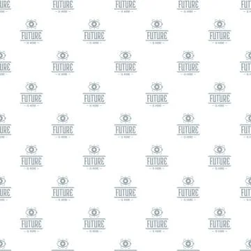 Future glasses pattern vector seamless Stockillustratie