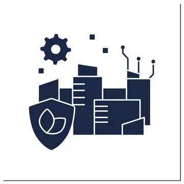 Future glyph icon Stock Illustration