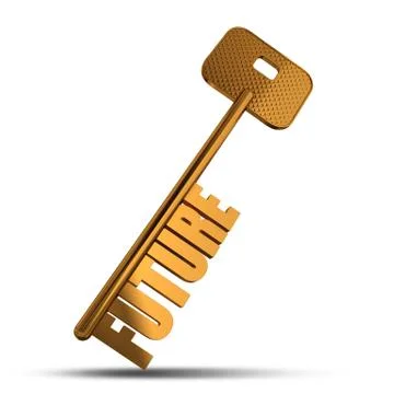 Future gold key Stock Illustration