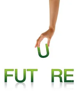 Future - hand Illustrazione stock