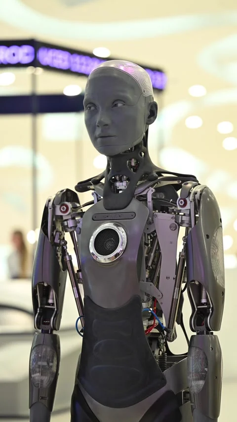 The future is here! Ameca, the Stock Video Pond5