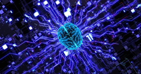 The Future is Here: Artificial Intelligence and Advanced Computer Chips. Stock Footage 238735799