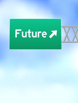 Future Highway Sign Stock Illustration