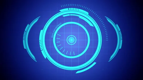 Future Hologram Elements. Matte channel included. Stock Footage 43194677