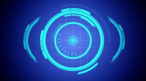 Future Hologram Elements. Matte channel included. Stock Footage 43195627