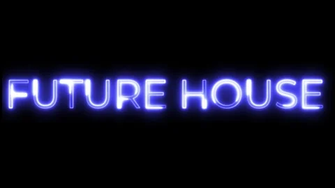 Future House Neon Text Animation | Electronic Music Visual Vidéo 320880271