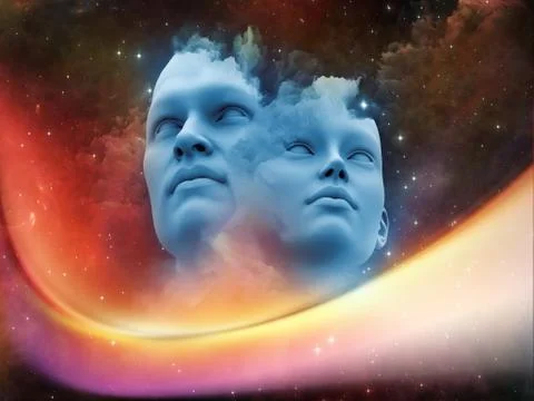 Future of Humans Stock Illustration