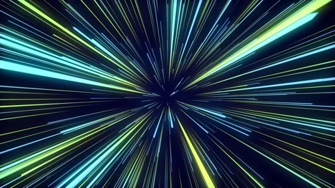 Future hyperspace star travel. Abstract colors light ray on the speed. Stock Footage 291963586