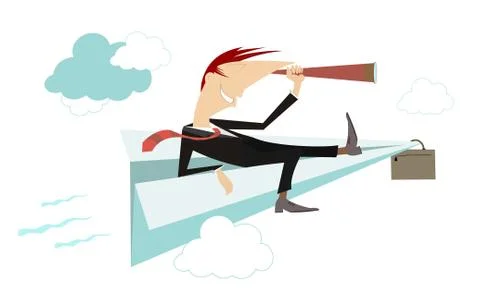 In to the future Stock Illustration