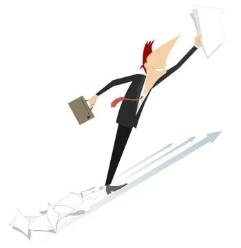 In to the future Stock Illustration