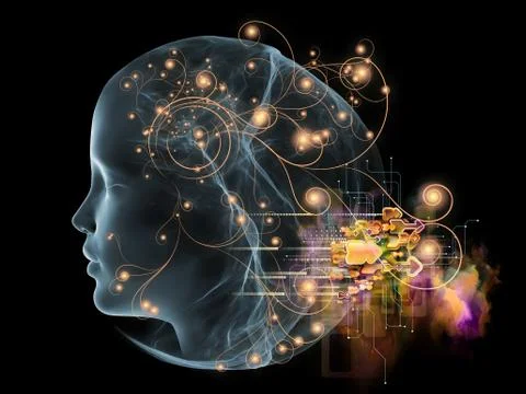Future of Intellect Stock Illustration