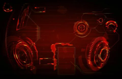 Future Interface. Digital elements 스톡 일러스트