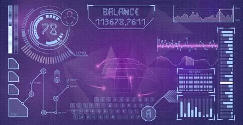 Future interface イラスト素材