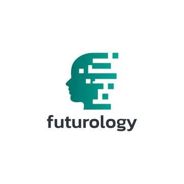 Future knowledge logo design vector. Technology researcher symbol template. Stock Illustration