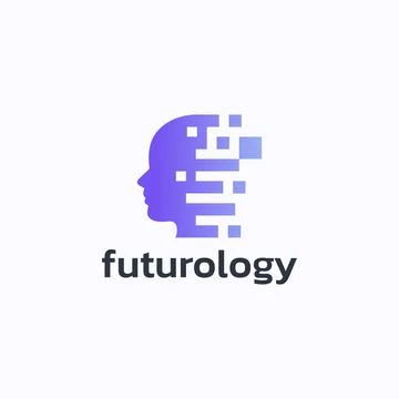 Future knowledge logo design vector. Technology researcher symbol template. Stock Illustration