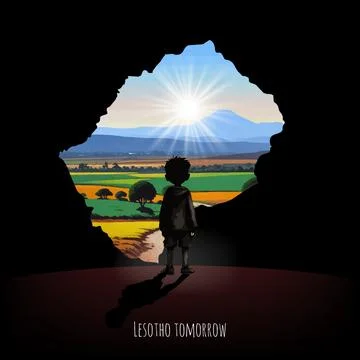 Future of Lesotho Stock Illustration