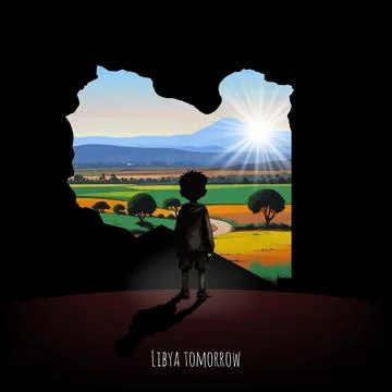 Future of Libya Stock Illustration