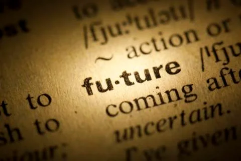 Future meaning in dictionary Stock Photos