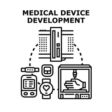 Future medical device development and healthcare technology innovation 库存插图