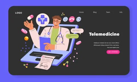 Future Medicine. Flat Vector Illustration Stock Illustration