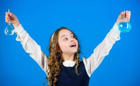 Future microbiologist. Learn patterns of nature. Education pushing Foto stock