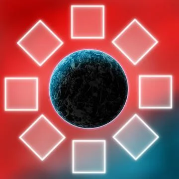 Future model of the earth , presentation Stock Illustration