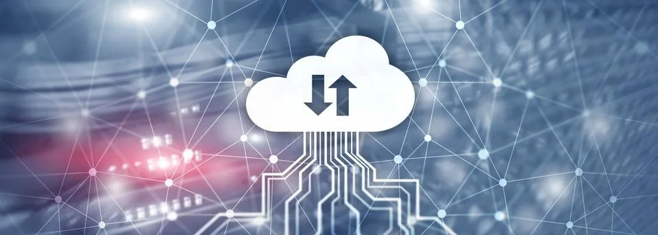 Future Network Cloud Services Business concept. Cloud for your organization. Stock Illustration