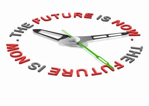 The future is now Stock Illustration