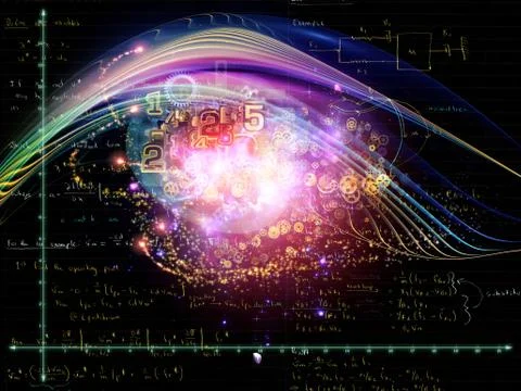 Future of Numbers Stock Illustration